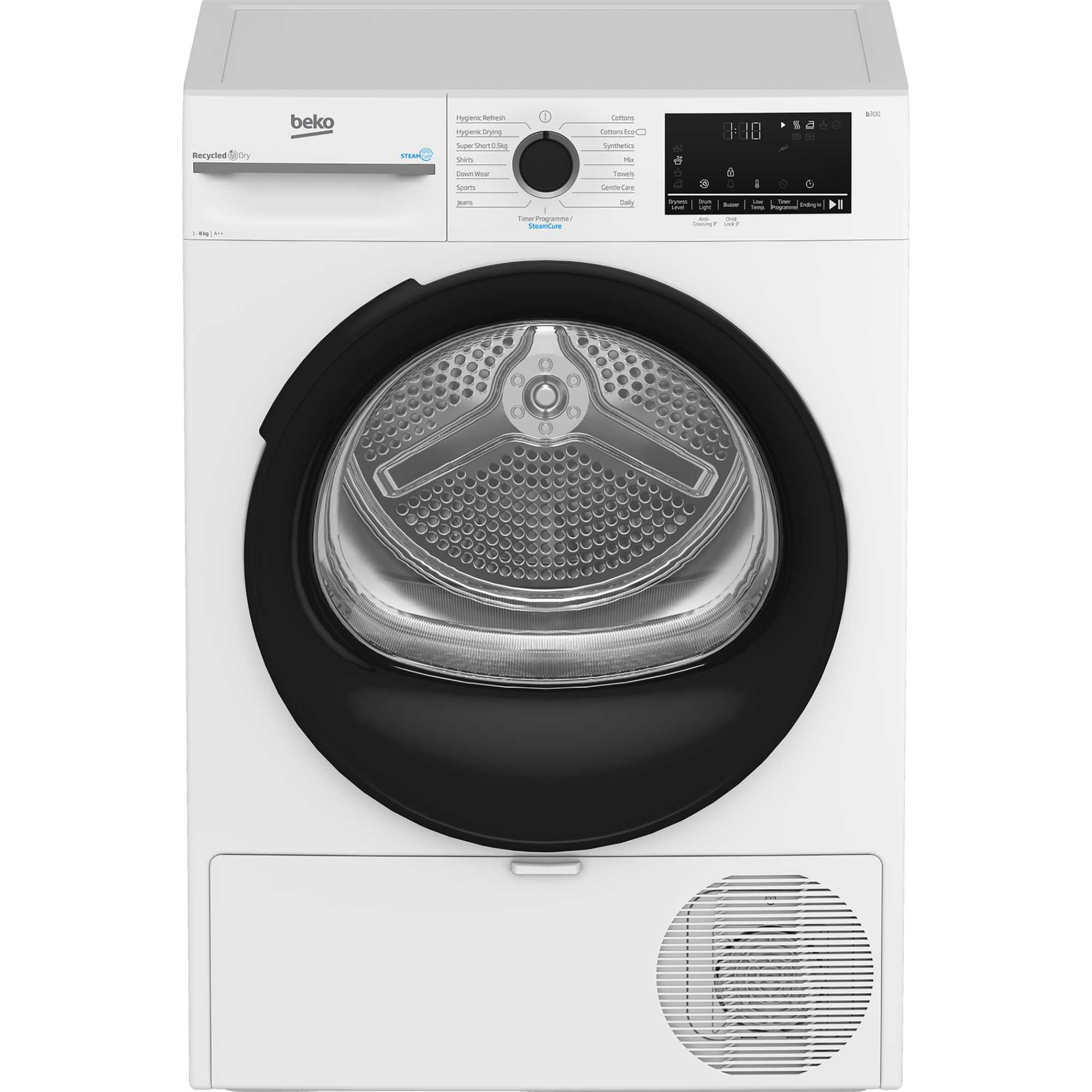 BM3T3833W 8kg Heat Pump Tumble Dryer - White