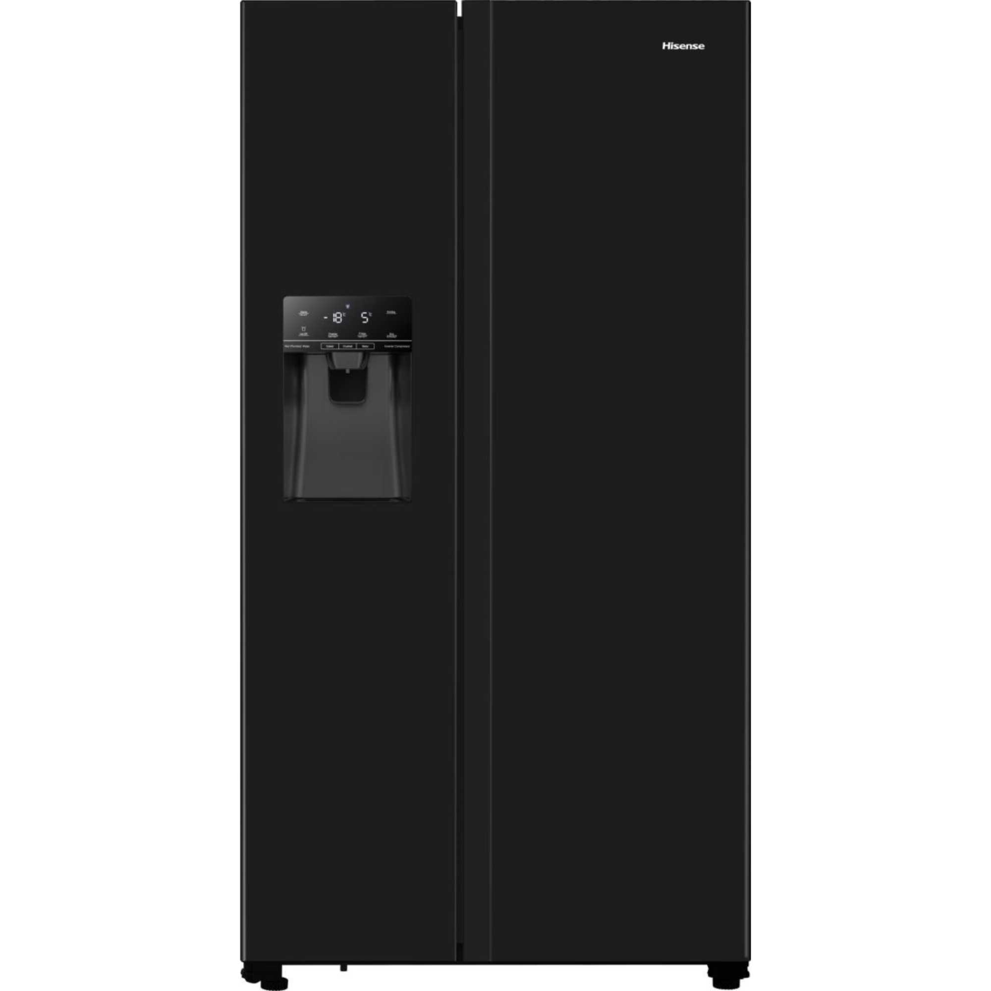 RS694N4TBE American Style 562l Total No Frost Fridge Freezer - Black