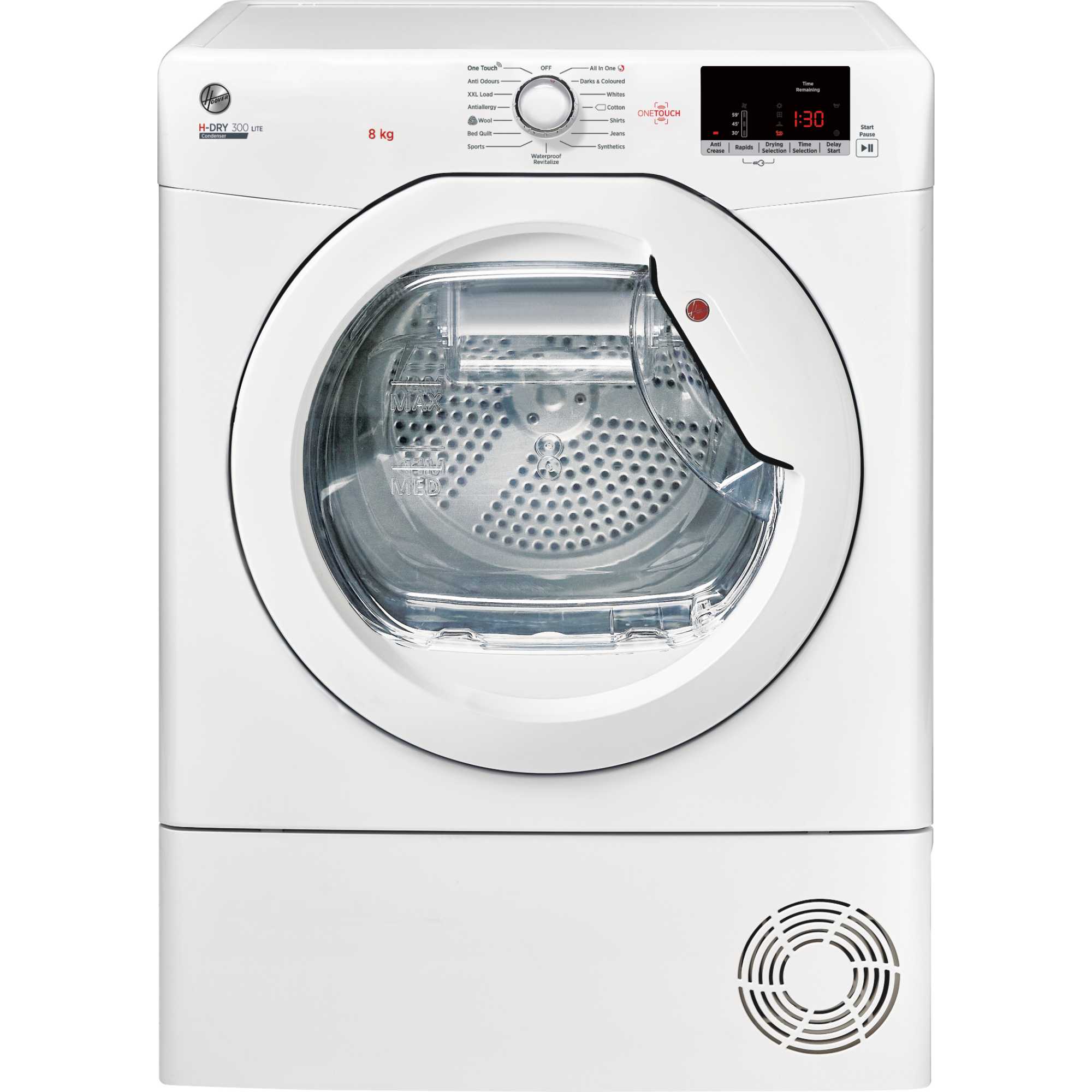 HLE C8DE-80 H-DRY 300 LITE 8kg Condenser Tumble Dryer - White
