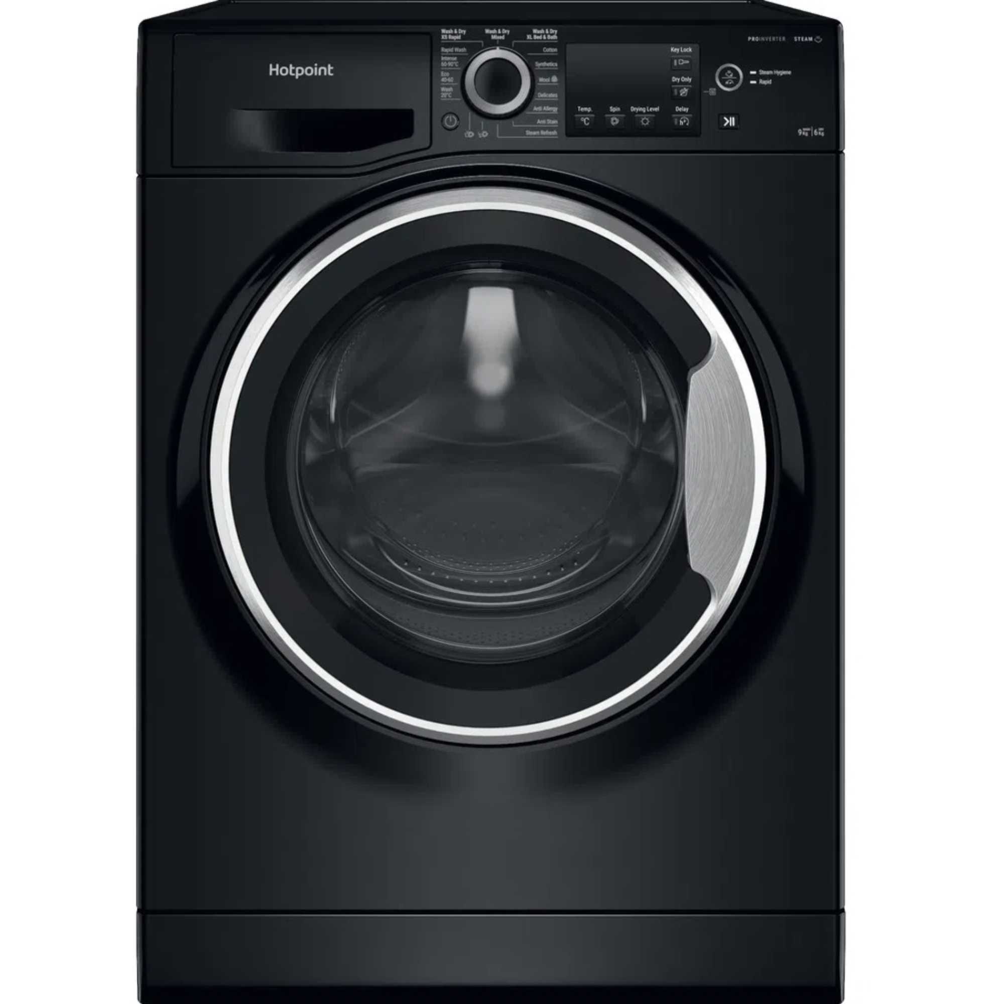NDB 9635 BS UK 9kg Wash 6kg Dry Washer Dryer - Black