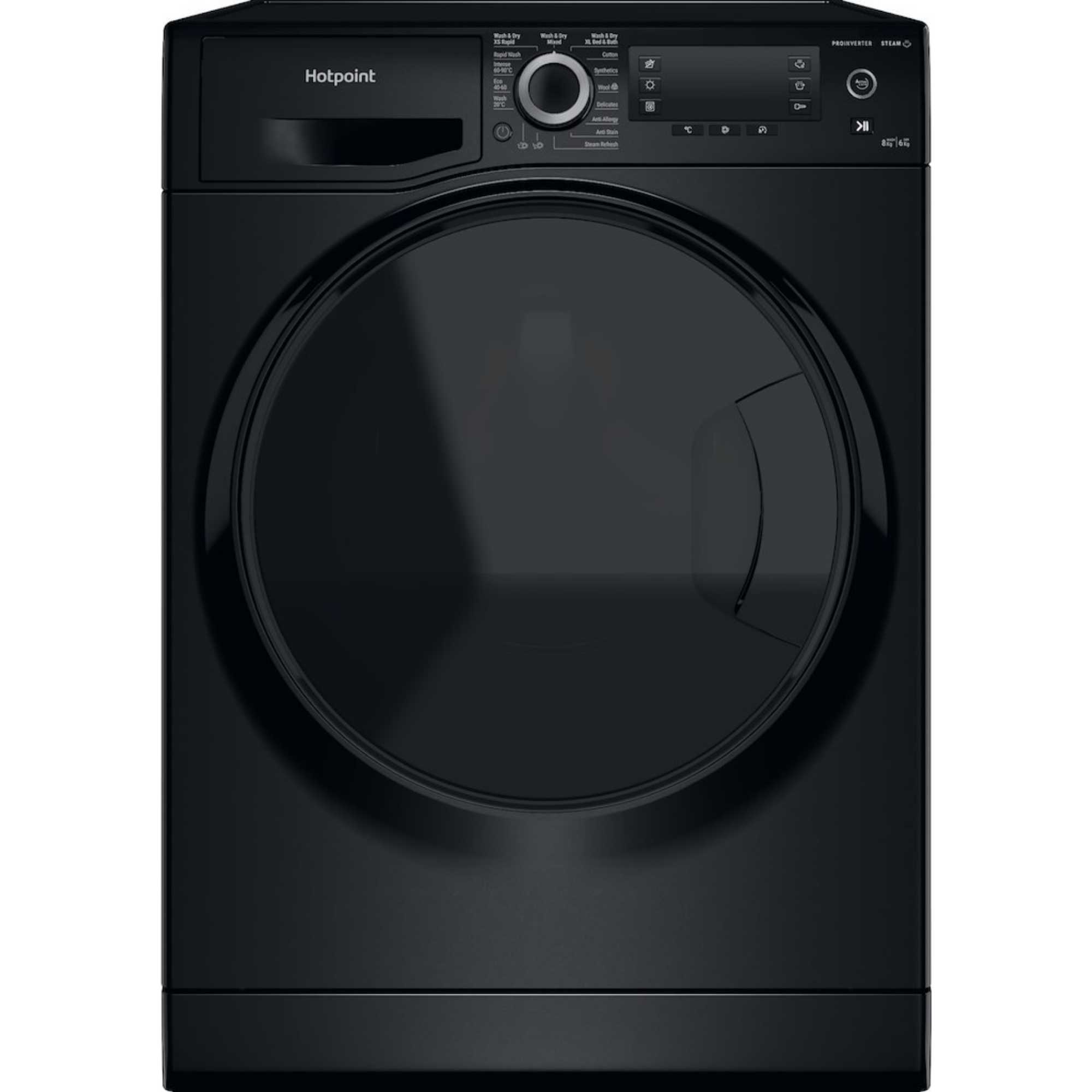 NDD 86448 BDA UK ActiveCare 8kg Wash 6kg Dry Washer Dryer - Black