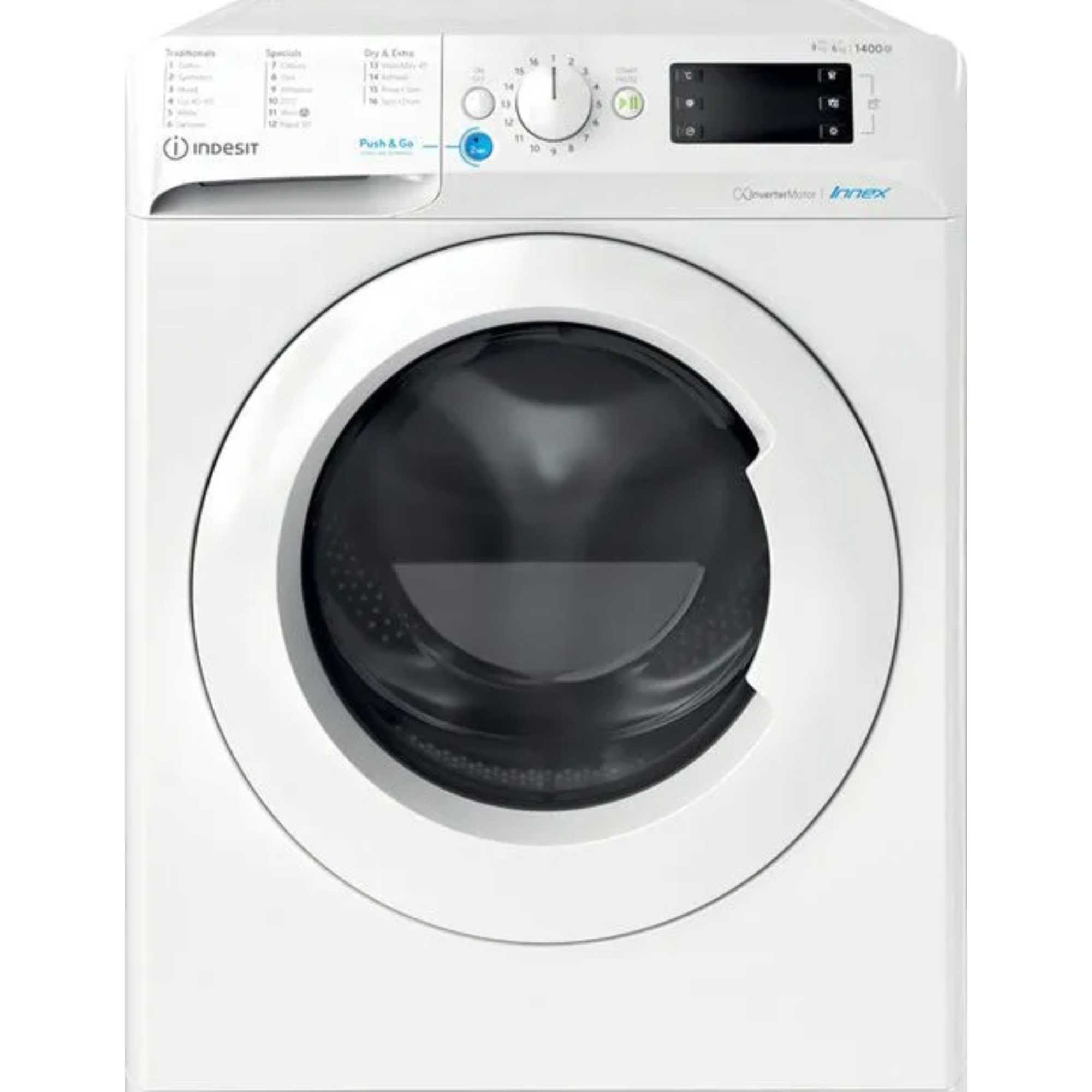 BDE 96436 WV UK Push&Go 9kg Wash 6kg Dry 1400rpm Washer Dryer - White
