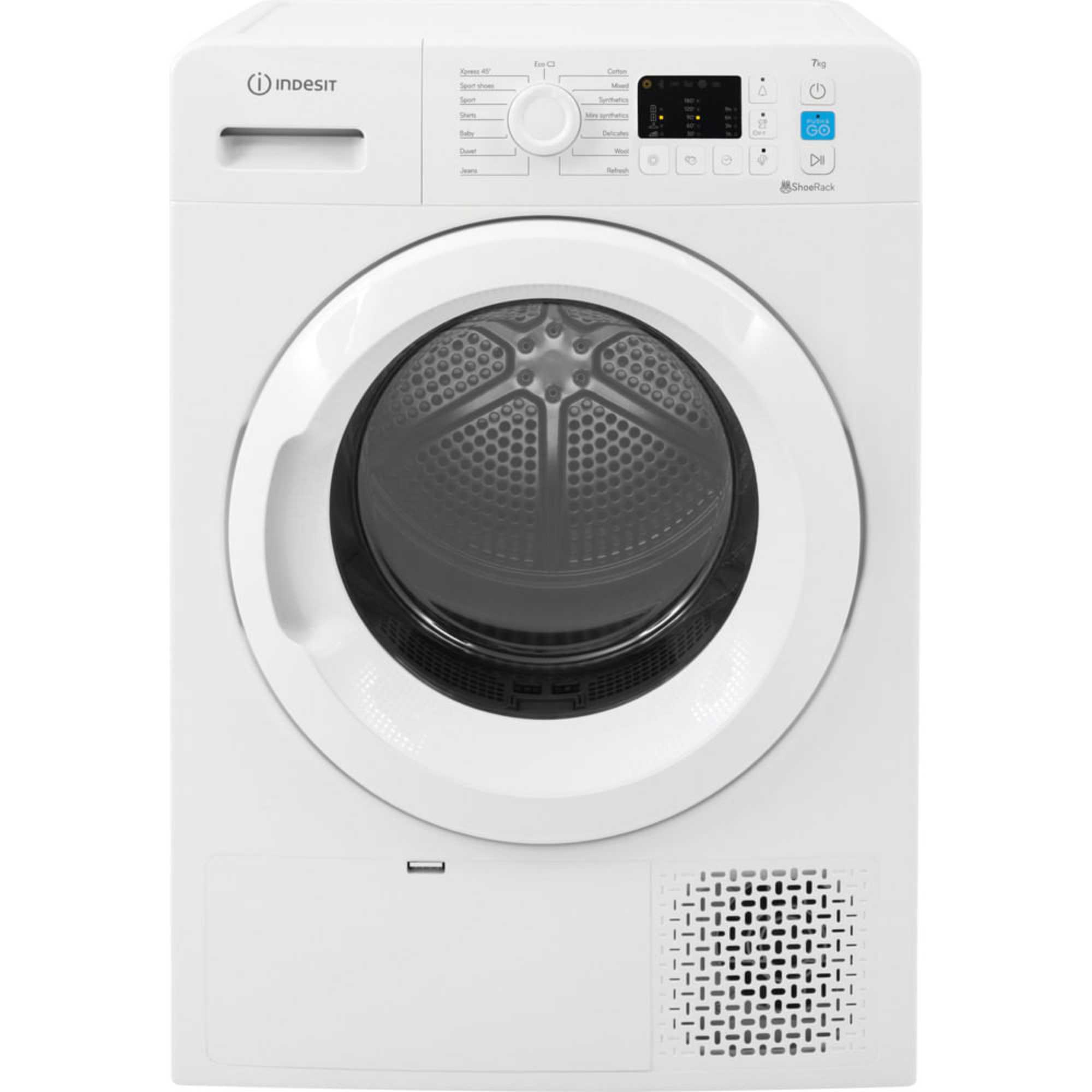 YT M10 71 R UK Push&Go 7kg Heat Pump Tumble Dryer - White