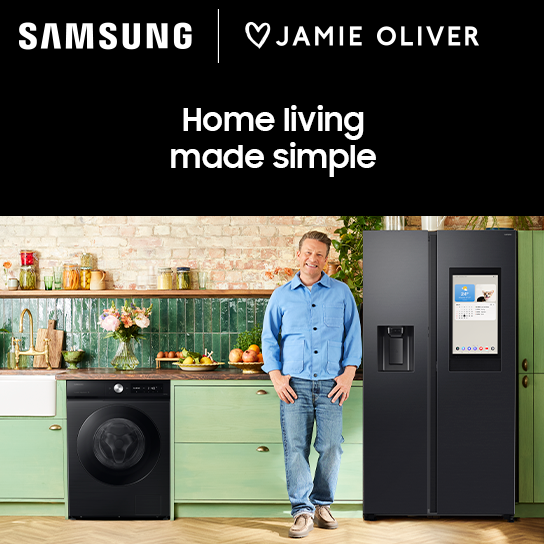 Home living made simple. Samsung | Jamie Oliver